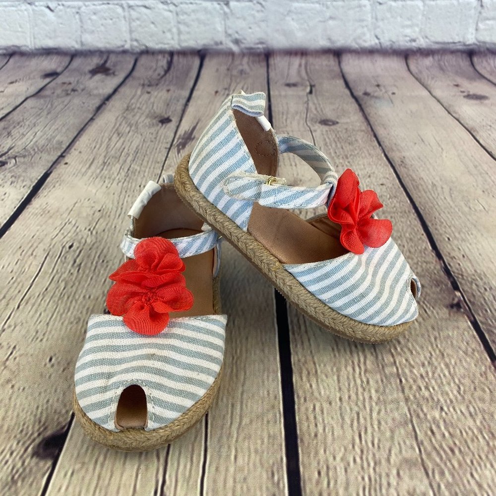 Gymboree Toddler Spring 2 Floral Striped Sandals